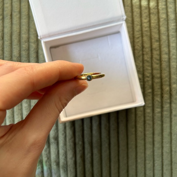 MEJURI Round Gemstone Stacker Ring 💎 - Picture 3 of 10